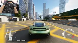 Aston Martin DB11 - Test Drive Unlimited Solar Crown | Steering wheel gameplay