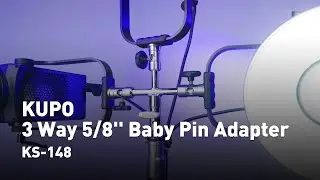 KUPO 3 Way 5/8'' Baby Pin Adapter (KS-148)