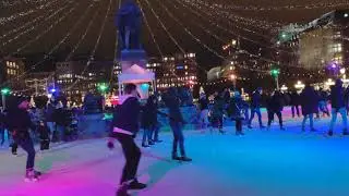 Ледовый каток в Стокгольме (Швеция)