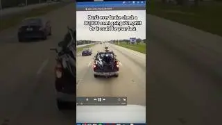 Reckless Driver Brake Checks 80,000 Semi #semi #trucking #highway #truck #brakecheck