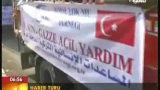 YARDIM KAMYONLARI ULASTI
