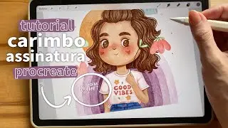❥ Como Criar Pincel Carimbo no Procreate para Assinatura \\ tutorial