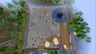 Streaming A Quarry from my modpack mine out a large area because im bored