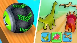 Going Balls | Dino Shifting Dinosaur Games - All Level Gameplay - iOS, Android Gameplay