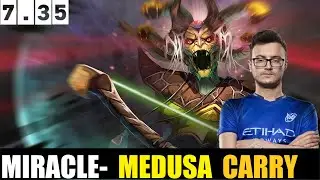 🔥 MIRACLE- [MEDUSA] CARRY 7.35 DOTA 2 HIGHEST MMR MATCH