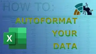 Autoformat data in excel