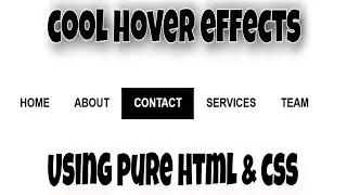 Css menu hover effects