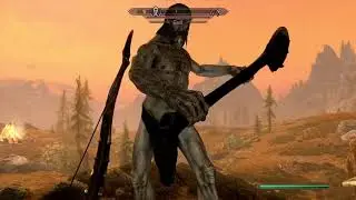 Skyrim: How to kill enemies with bow bash (Giants, Dragons, Mammoths)