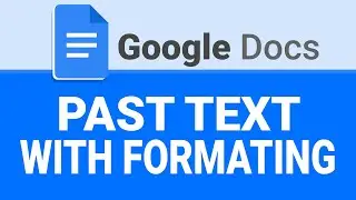 How To Paste with Formatting in Google Docs | Copy and Paste with Formatting | Google Docs Tutorial