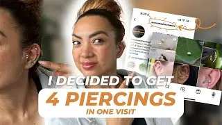Get 4 Piercings All in One Session With Me At Ancient Adornments – Check Out My Earring Curation!