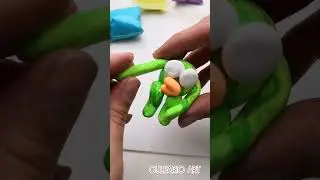 Делаем "Чудика" из воздушного пластилина