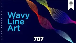 How to Create Wavy Line Art in coreldraw | CorelDRAW Tutorials