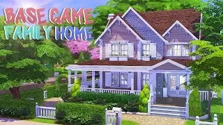 BASE GAME FAMILY HOME 💕 | The Sims 4 | Speed Build