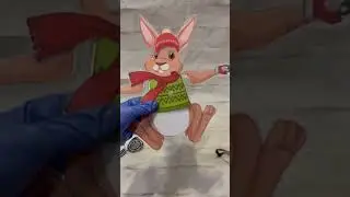 Поделка заяц новогодний в детский садик игры на липучках