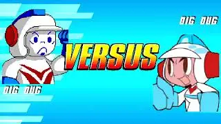 MUGEN: Arcade Dig Dug Vs Famicom Dig Dug