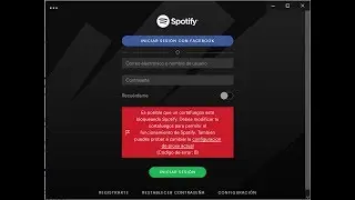 SOLUCIONADO !! Código de error 8 y 18 spotify | Error de inicio de sesión con Facebook