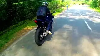 Yamaha R15 V3 VS Pulsar NS 200 RACE | Cornering Battle