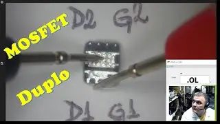 Como testar MOSFET duplo [QFN /DFN]. How to test dual N-MOSFET [QFN /DFN].