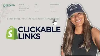 Add Text & Clickable Links to Shopify's Copyright Section