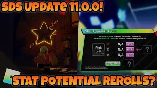 Roblox Anime Adventures Update 11 - NEW SDS Update With STAT POTENTIAL REROLLS!