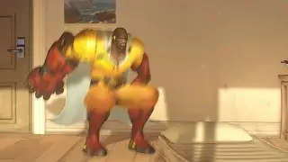 What happens when Saitama Doomfist finishes his training regimen in OW2