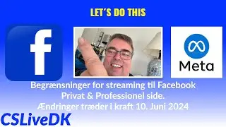 Nye regler for streaming til egen Facebook side m.m. #facebook #Streaming