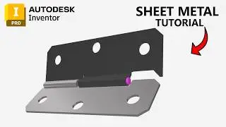 Door Hinge Parts and Assembly in Autodesk Inventor 2025 - Beginner Tutorial