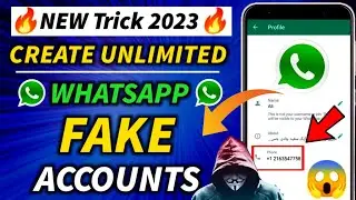 Fake Number se WHATSAPP🤯 account kaise bnaye. how to create a fake whatsap account. New 2023