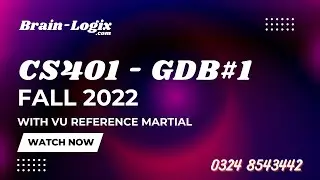 CS401 GDB Solution Fall 2022 by  
