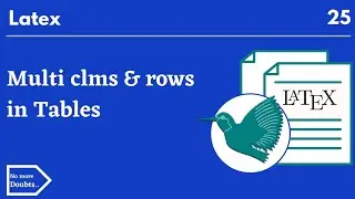 multi column and rows for tables in latex