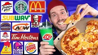 I EAT AT EVERY POSSIBLE FAST FOOD STORE FOR 24 HOURS - HUBY