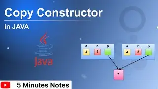 Use of Copy Constructor in java | 5 Minute Notes
