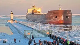 The Last Hurrah - Paul R Tregurtha arrived in Duluth 01/15/2022