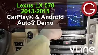 Lexus LX 570 2013-2015 wireless CarPlay Android Auto Demo | Retain Factory Stereo | VLine VL2 LEX78T