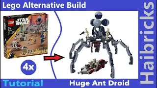 Tutorial: Lego Star Wars 75372 Clone Trooper & Battle Droid Battle Pack 2024 | Lego Alternate Build!