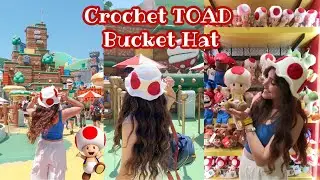 Crochet Toad Bucket Hat │ Super Nintendo World