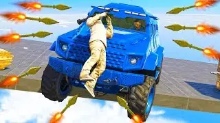 БРОНИРОВАННЫЕ МАШИНЫ ПРОТИВ ЛЮДЕЙ С 1000 РПГ РЕЖИМЕ CARS VS RPG В ГТА 5 ОНЛАЙН !