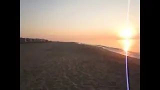 Огненный рассвет над морем