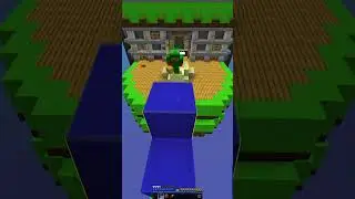 Bro Took A Flight into Space  #minecraft #bedwars #youtubeshorts #shorts