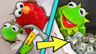 Kermit the Frog and Elmo DESTROY our NEW House!