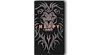 Happy Birthday Black Screen Lyrics Template Video. Kinemaster Templates Video. Kinemaster Templates