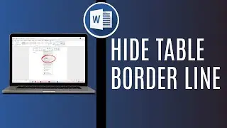 How To Hide Table Border Line In Word