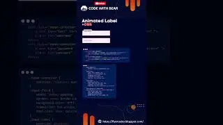 🔥Stylish Animated Input with Label in CSS 