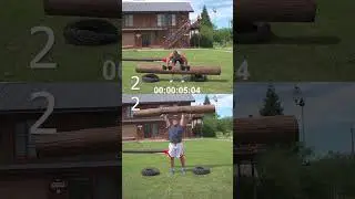 Бревно на разы за 20 секунд  #shotrs #bodybuilding #strong