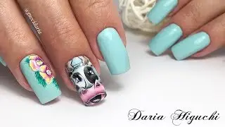 Коровка на Ноготках! Несложные Рисунки!