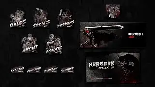 Как оформить профиль Twitch? Оформление twitch в стиле Berserk. Оформление в стиле аниме Берсерк.