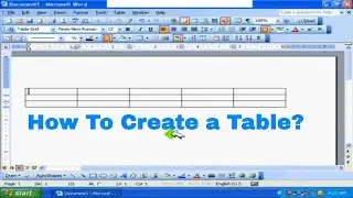 How to create a Table, How To format a Table How to do Average on Table