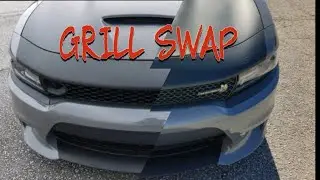 How To Remove Dodge Charger Scat Pack Front Bumper l Grille Swap