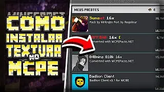 COMO COLOCAR TEXTURA NO MINECRAFT BEDROCK PC