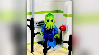 Lego Alien MOC - Space Police Collaboration // Minifigure Habitat Monday Ep. 8 #short